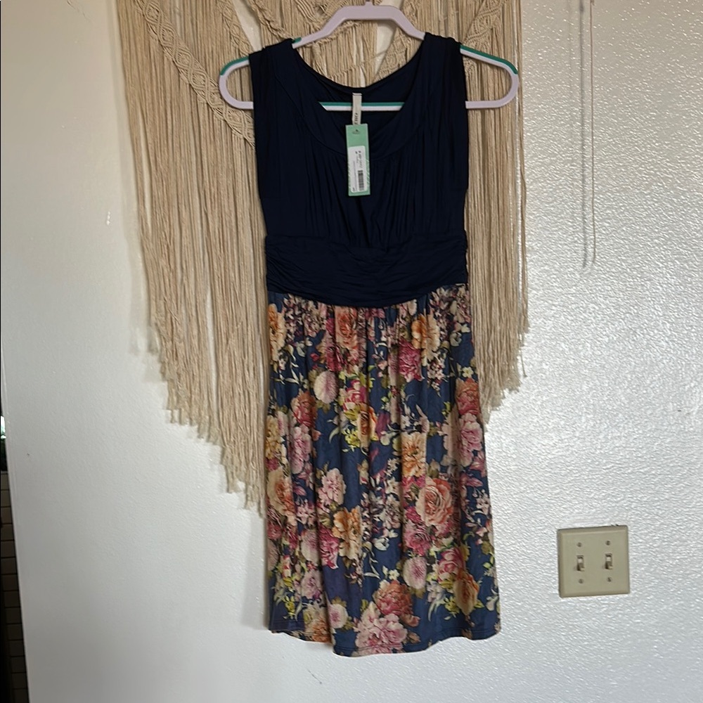 Floral Navy Dress
